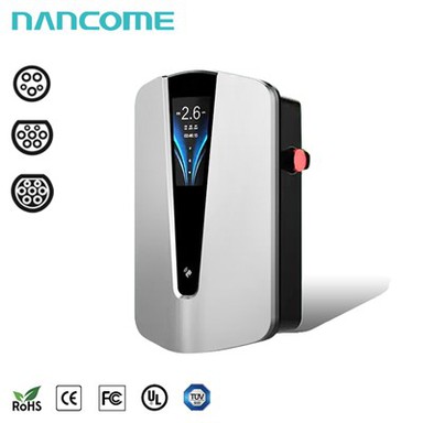 เครื่องชาร์จ EV แบบติดผนังหน้าจอ LCD